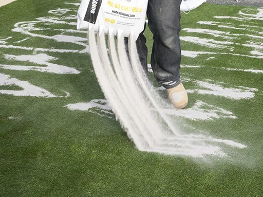 Sand-filled soccer turf Sand-filled soccer turf