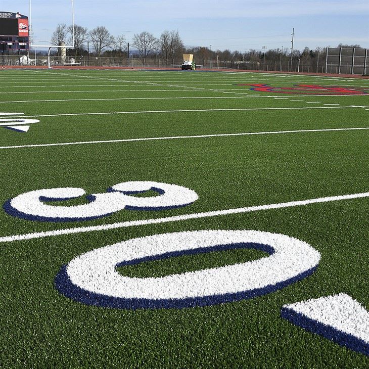 The factory recommends cheap but high-quality football grass
