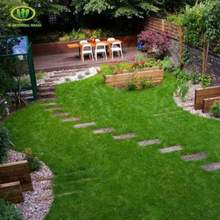 Kina produksjon god kvalitet utendørs falske kunstgress skjerm