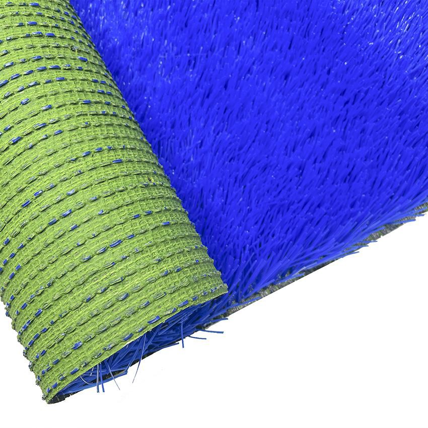 Bule artificial turf of football field