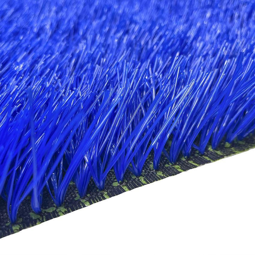 Bule artificial turf of football field